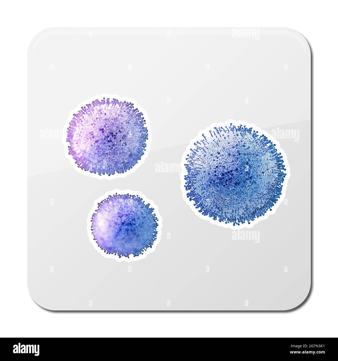 Coronavirus Bacteria Cell Icon, 2019-nCoV, Covid-2019, Covid-19 Novel ...