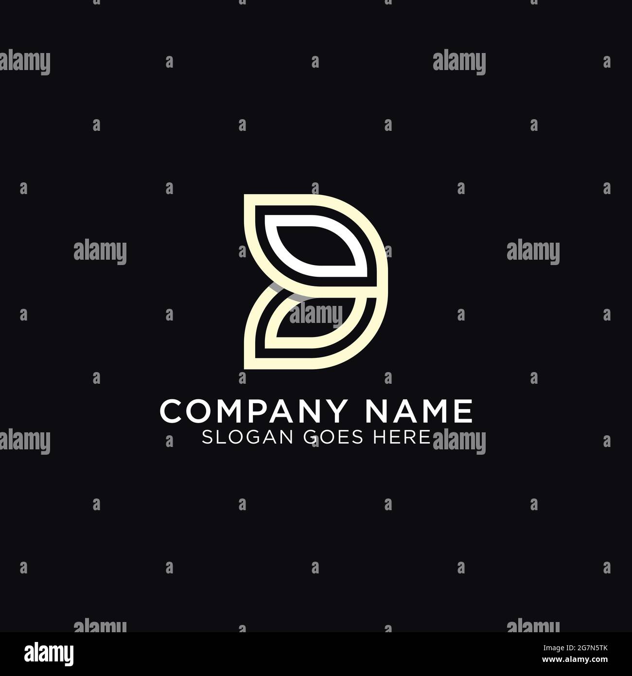 Simple Monogram Of Letter D With Outline Style Initial Name D Logo Design Design Vector Stock Vector Image Art Alamy