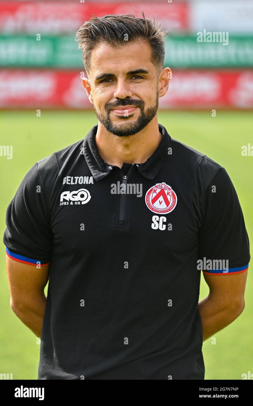 Kortrijks Serge Costa poses for a team picture, at the 2021-2022  photoshoot of Belgian Jupiler Pro League club KV Kortrijk, Thursday 15 July  2021 in Stock Photo - Alamy