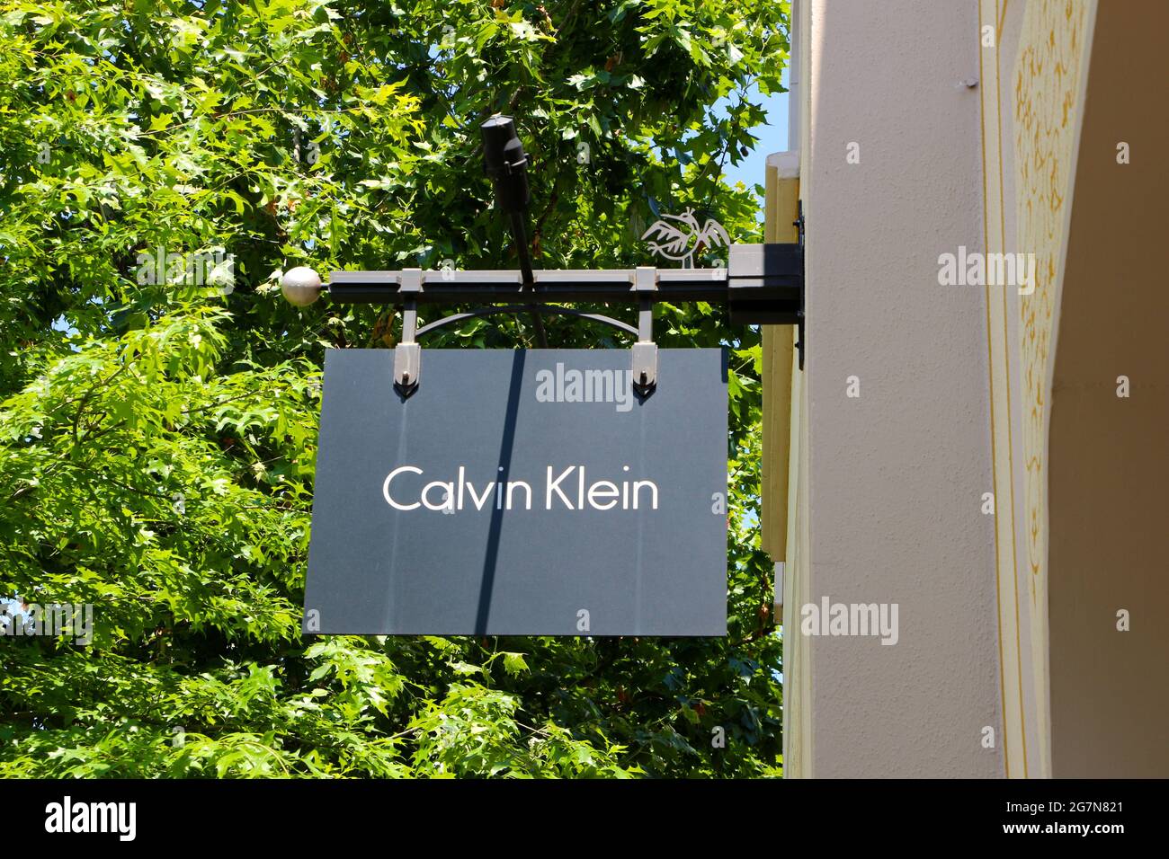 Calvin klein shop sign hi-res stock photography and images - Alamy