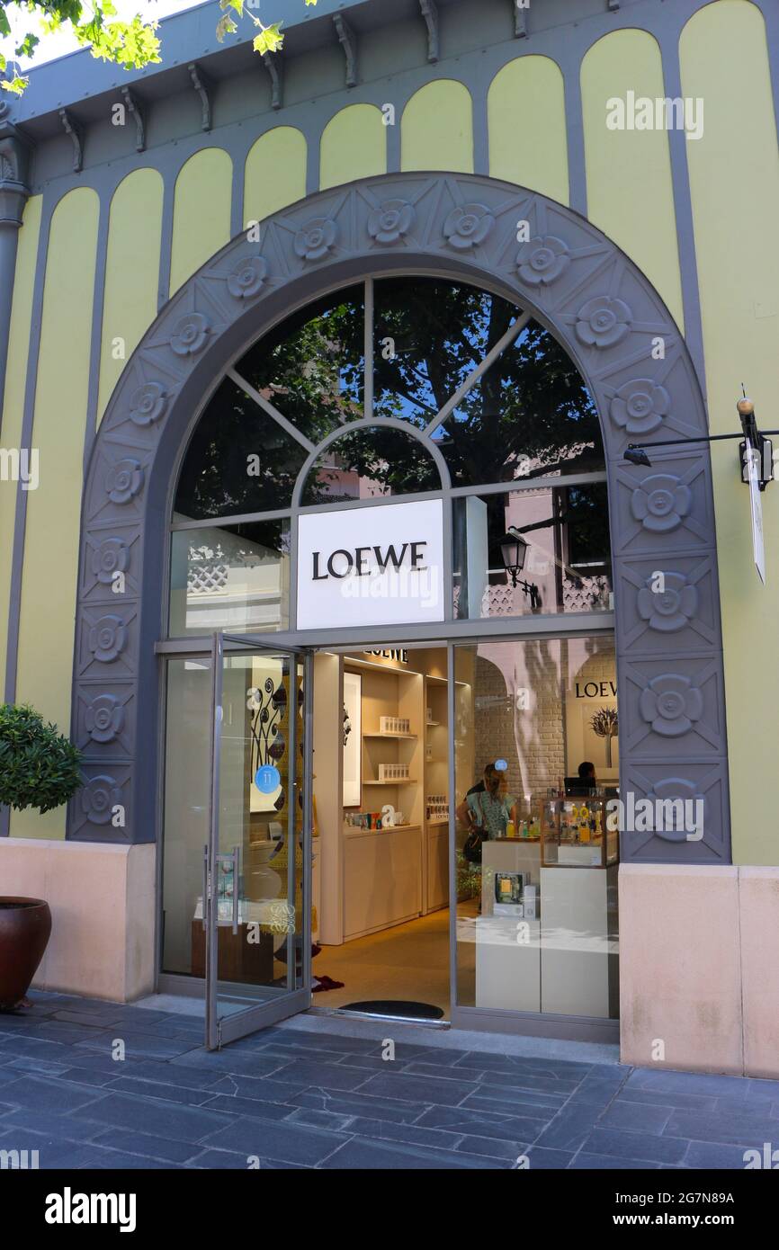 Loewe shop front Las Rozas Shopping centre Madrid Spain Stock Photo - Alamy