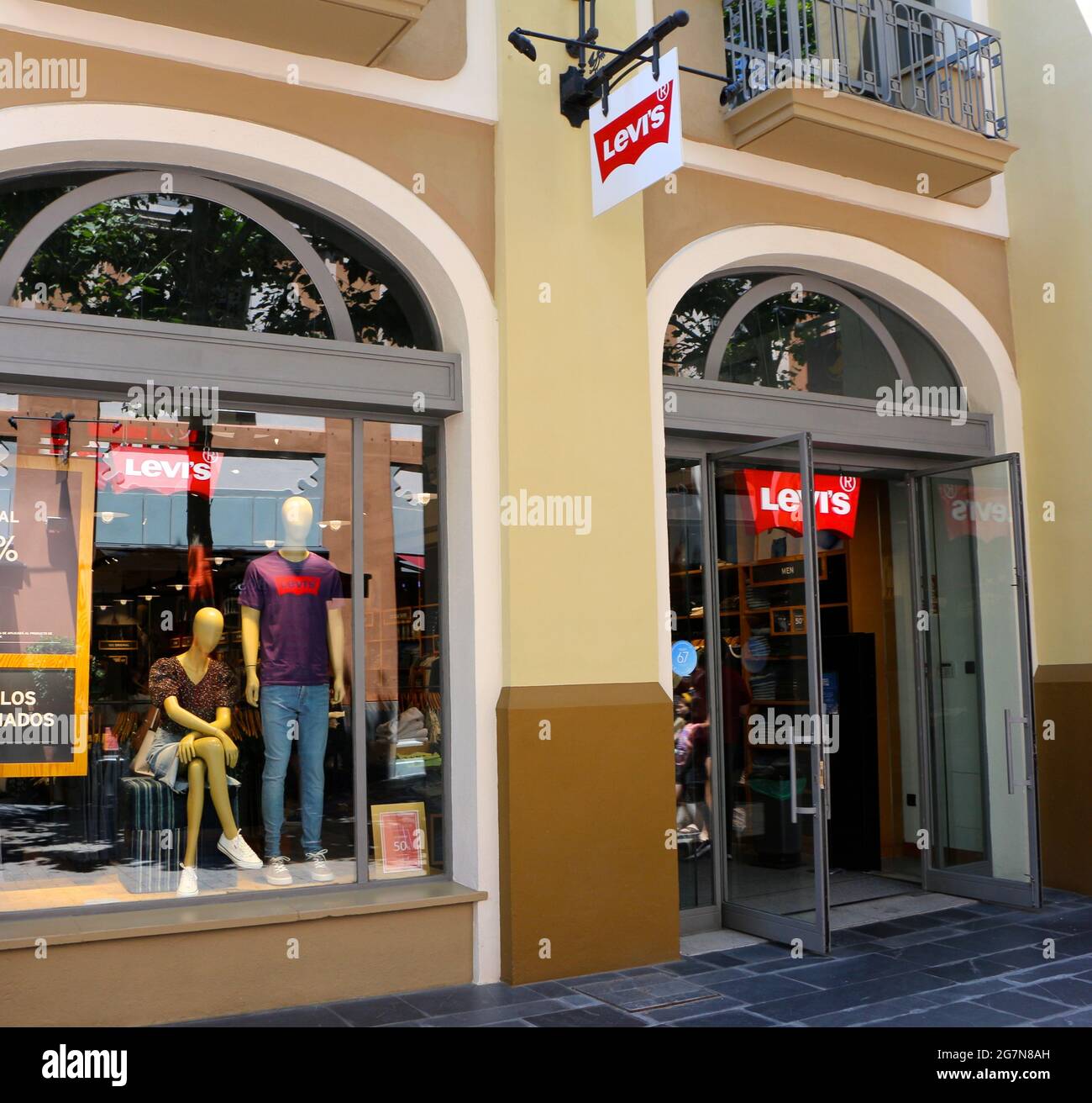 Fashion brand Levi's shop front Las Rozas Shopping centre Madrid Spain  Stock Photo - Alamy