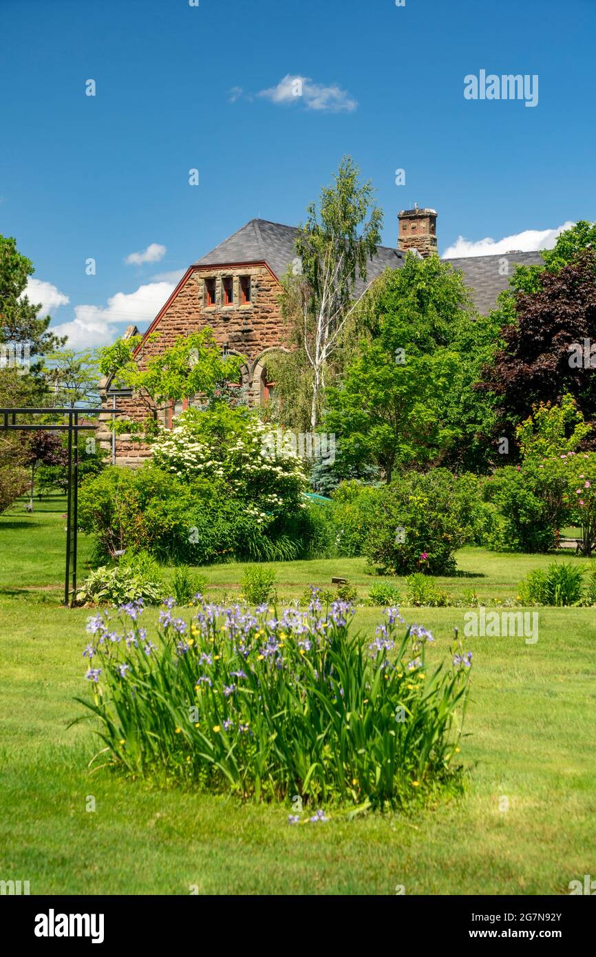 A. A. Macdonald Memorial Gardens located centrally in Georgetown, Prince Edward Island, Canada. Stock Photo