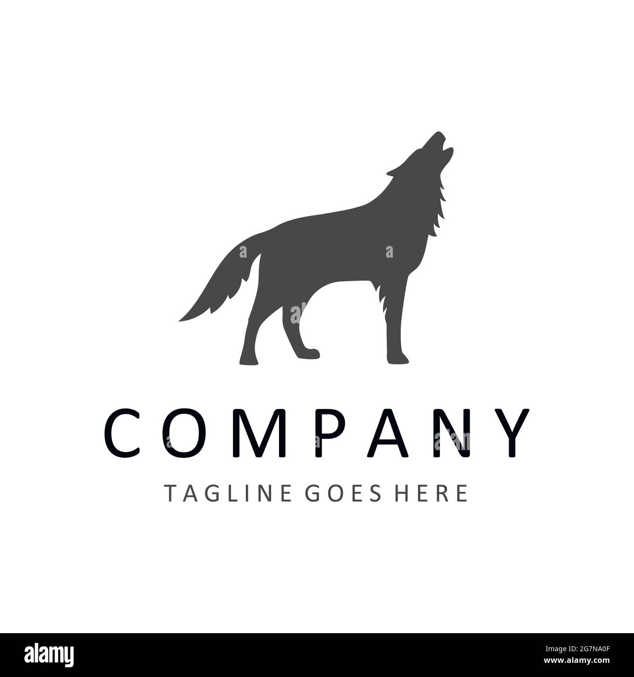 Wolf Logo Template from Animal Logo Collections Stock Vector Image ...
