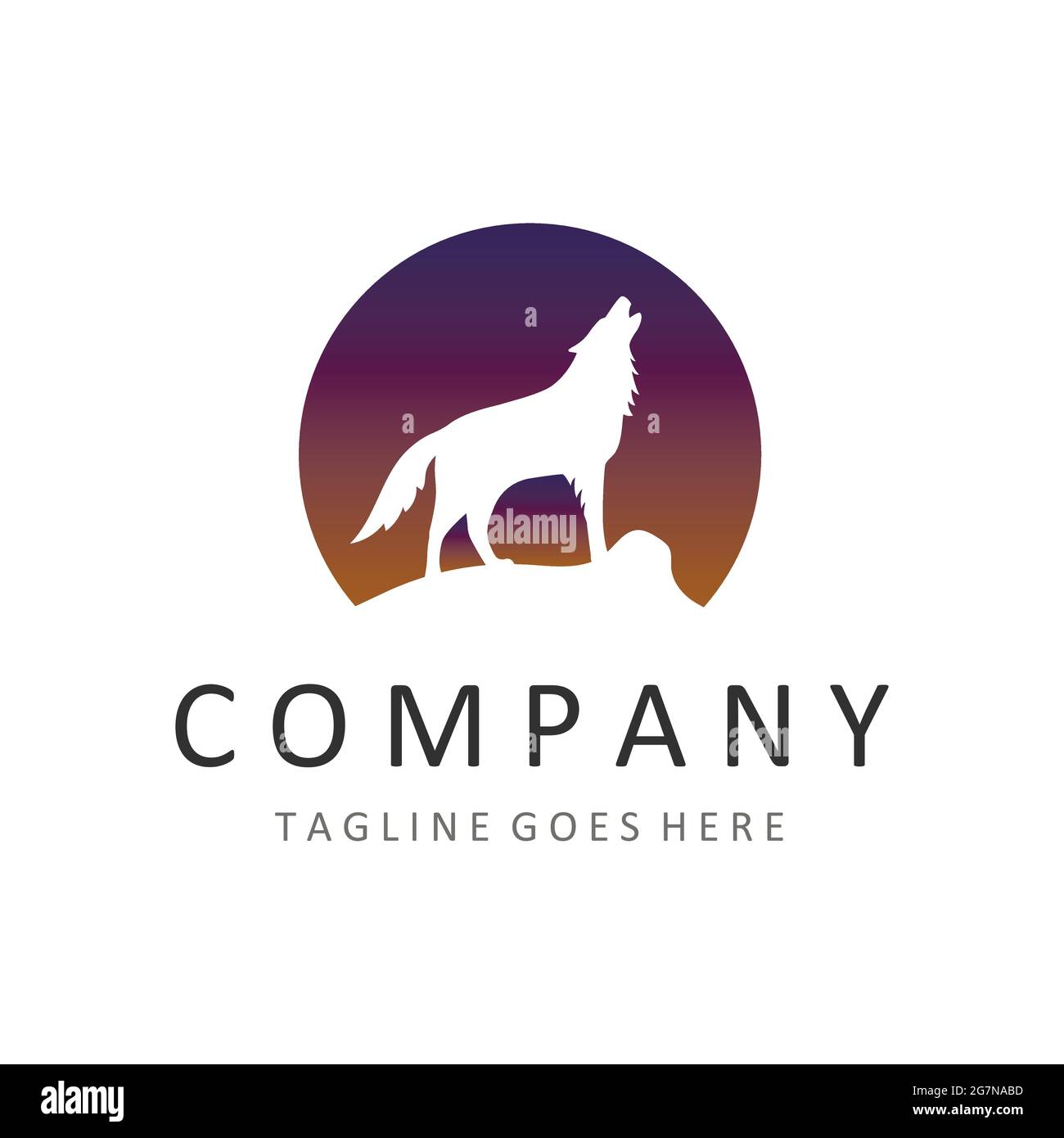 Wolf Logo Template from Animal Logo Collections Stock Vector