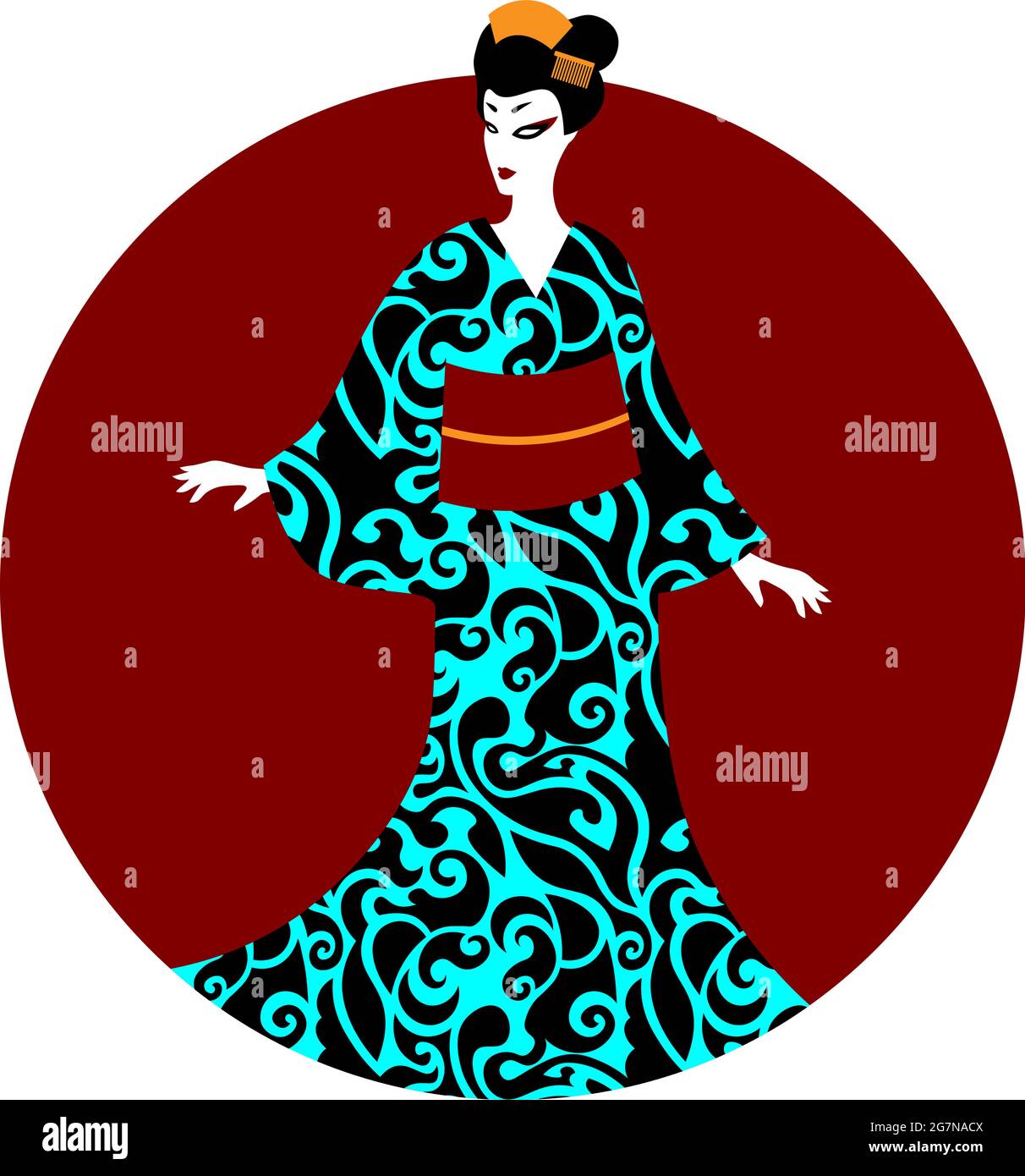 Geisha teahouse Stock Vector Images Alamy