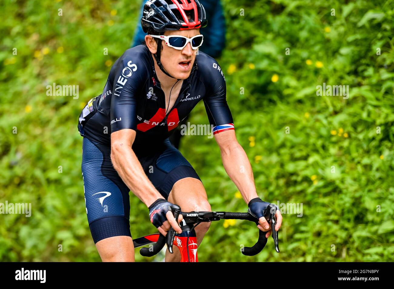 British Geraint Thomas Of Ineos Grenadiers Pictured In Action During ...