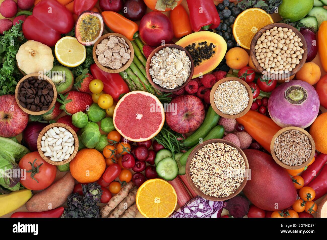 Fruit vegetables legumes whole grains hires stock photography and images Alamy