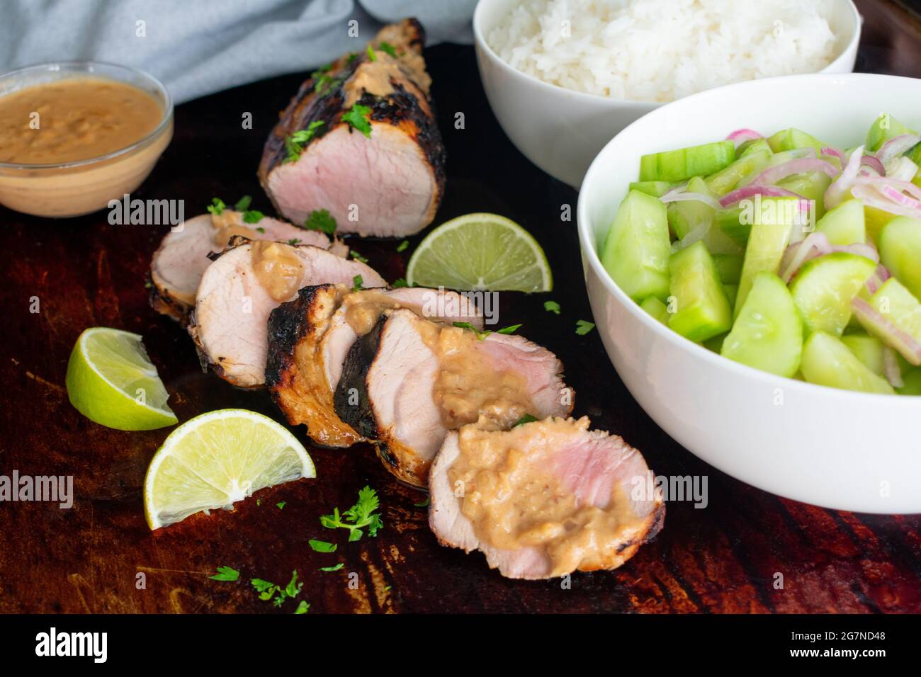 Jasmine rice lime cilantro hires stock photography and images Alamy