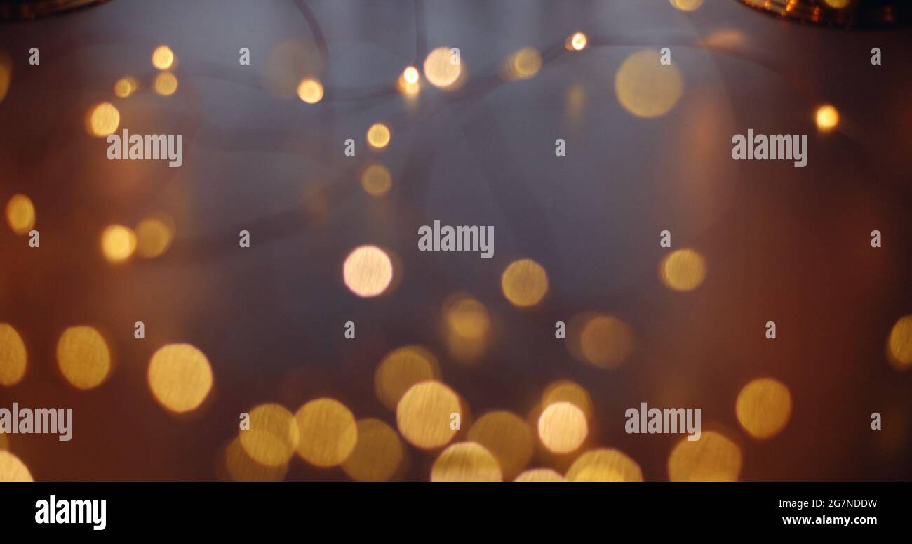 Background with golden bokeh lights for wallpapers Stock Photo - Alamy