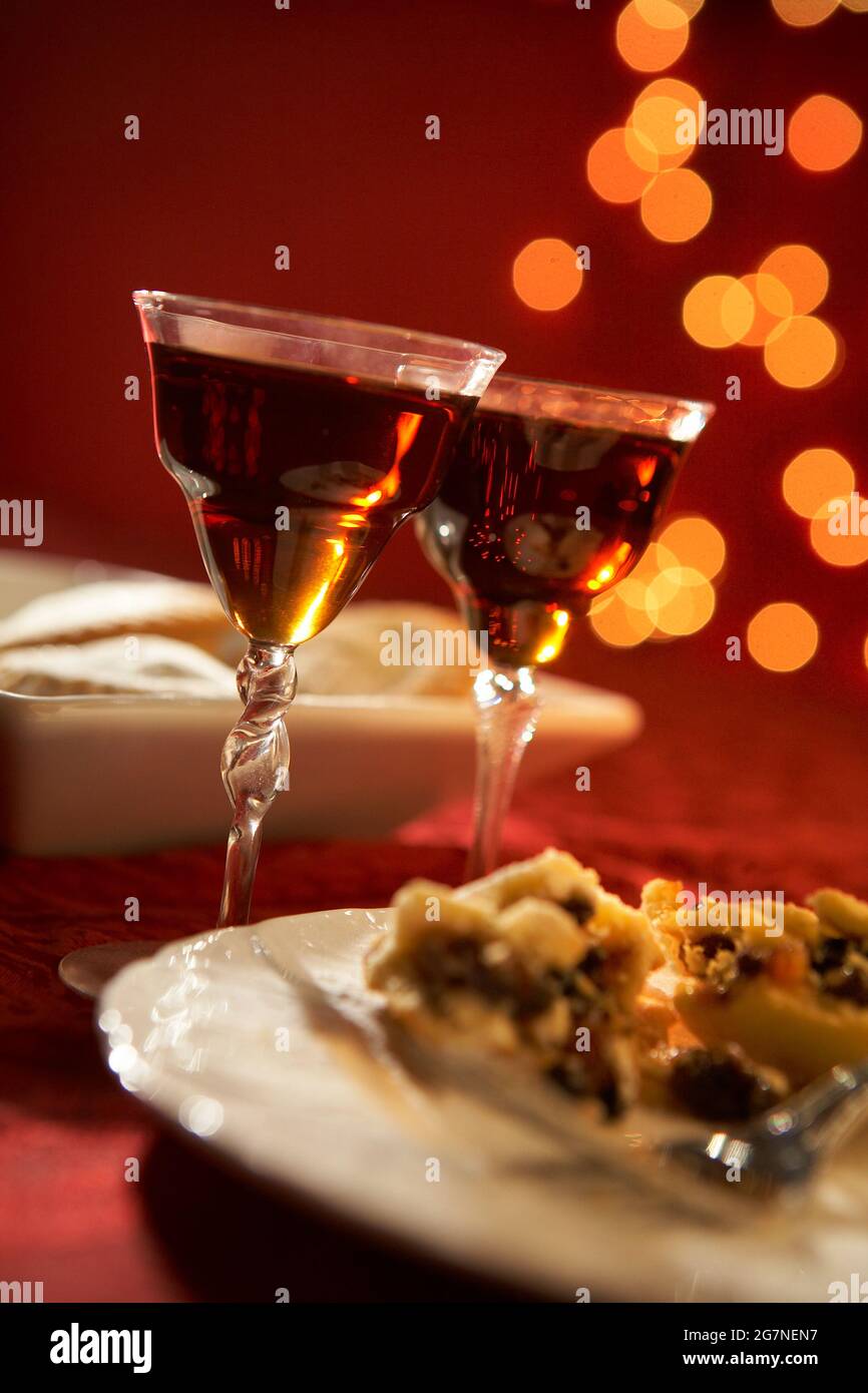 CHRISTMAS FOOD AND DRINK Stock Photo