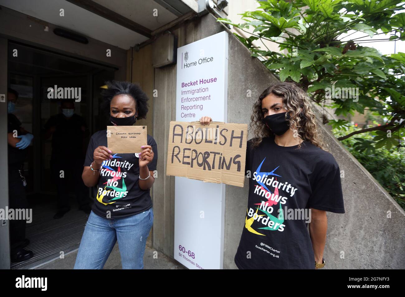 London, England, UK. 15th July, 2021. Protesters stage a demonstration