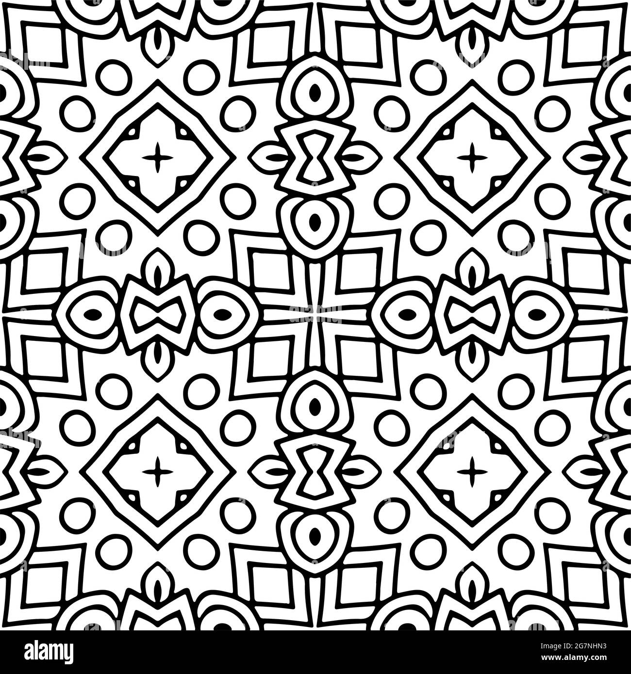 Black and white seamless pattern.retained white elements to easily