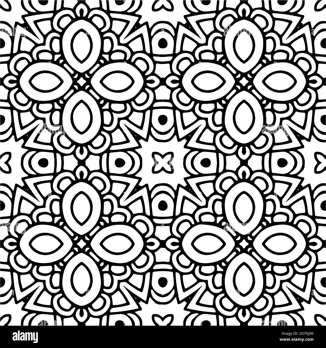 Black and white seamless pattern.retained white elements to easily ...