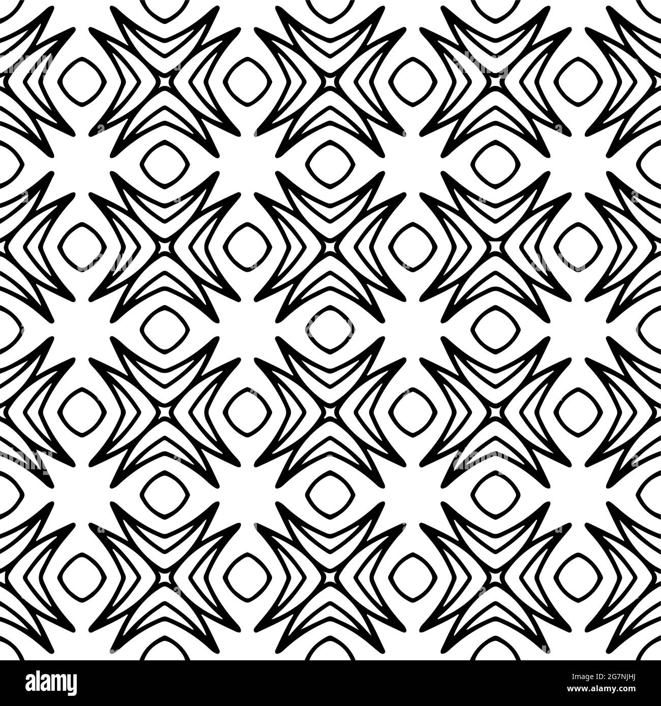 Black and white seamless pattern.retained white elements to easily