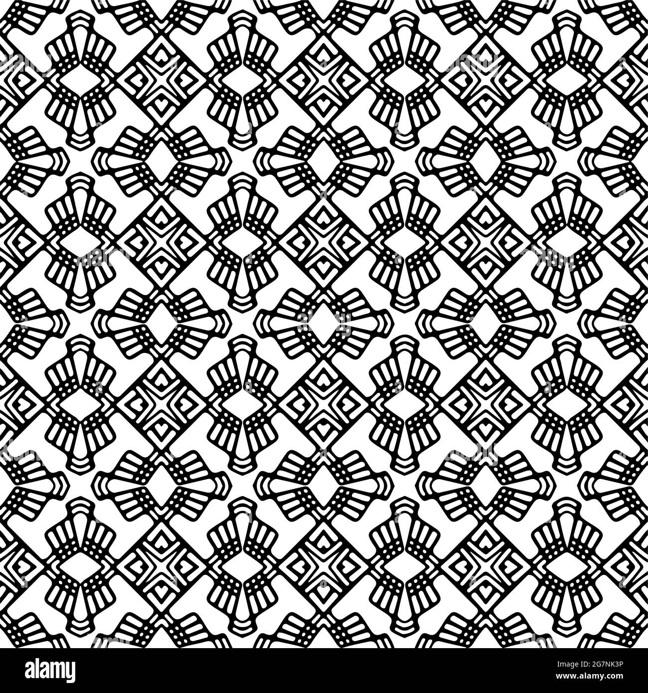 Black and white seamless pattern.retained white elements to easily