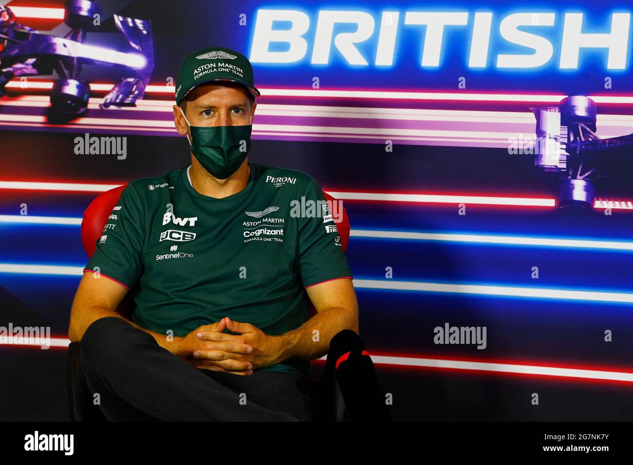 Vettel Conference Sebastian Vettel (GER) Aston Martin F1 Team in the FIA Press Conference ...
