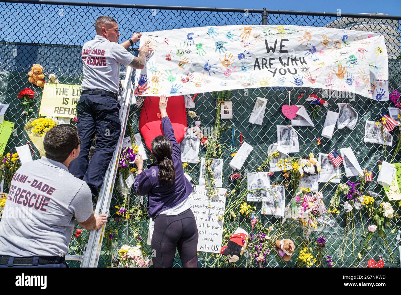 Florida Miami Surfside Champlain Towers South condo condominium building collapse collapsed