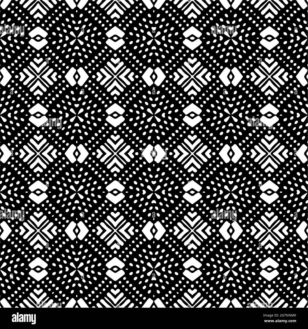 Black and white seamless pattern.retained white elements to easily