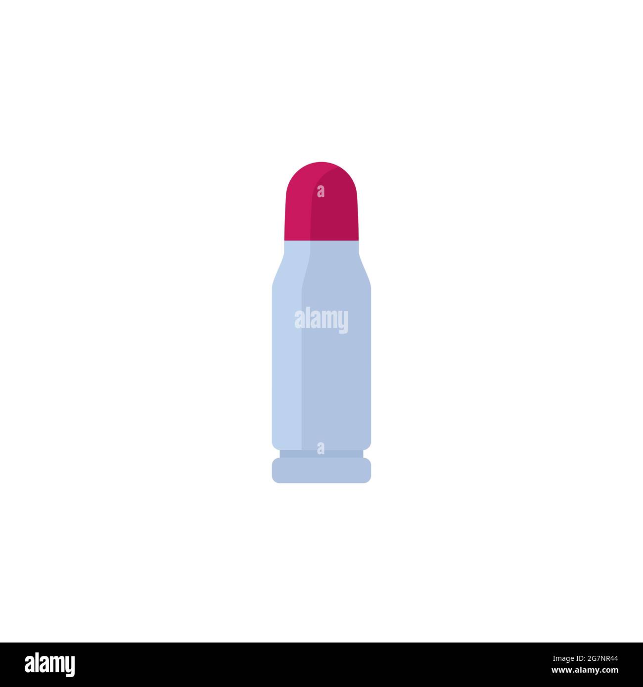 bullet for revolver on white, flat vector Stock Vector Image & Art - Alamy