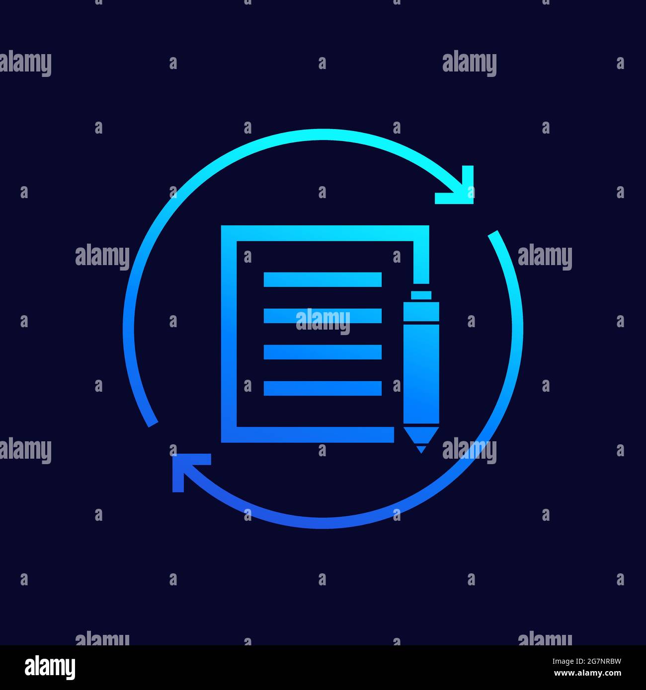 rewrite or edit icon, vector Stock Vector Image & Art - Alamy