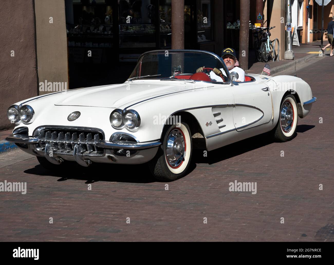 Chevrolet convertible 1950s american car hires stock photography and