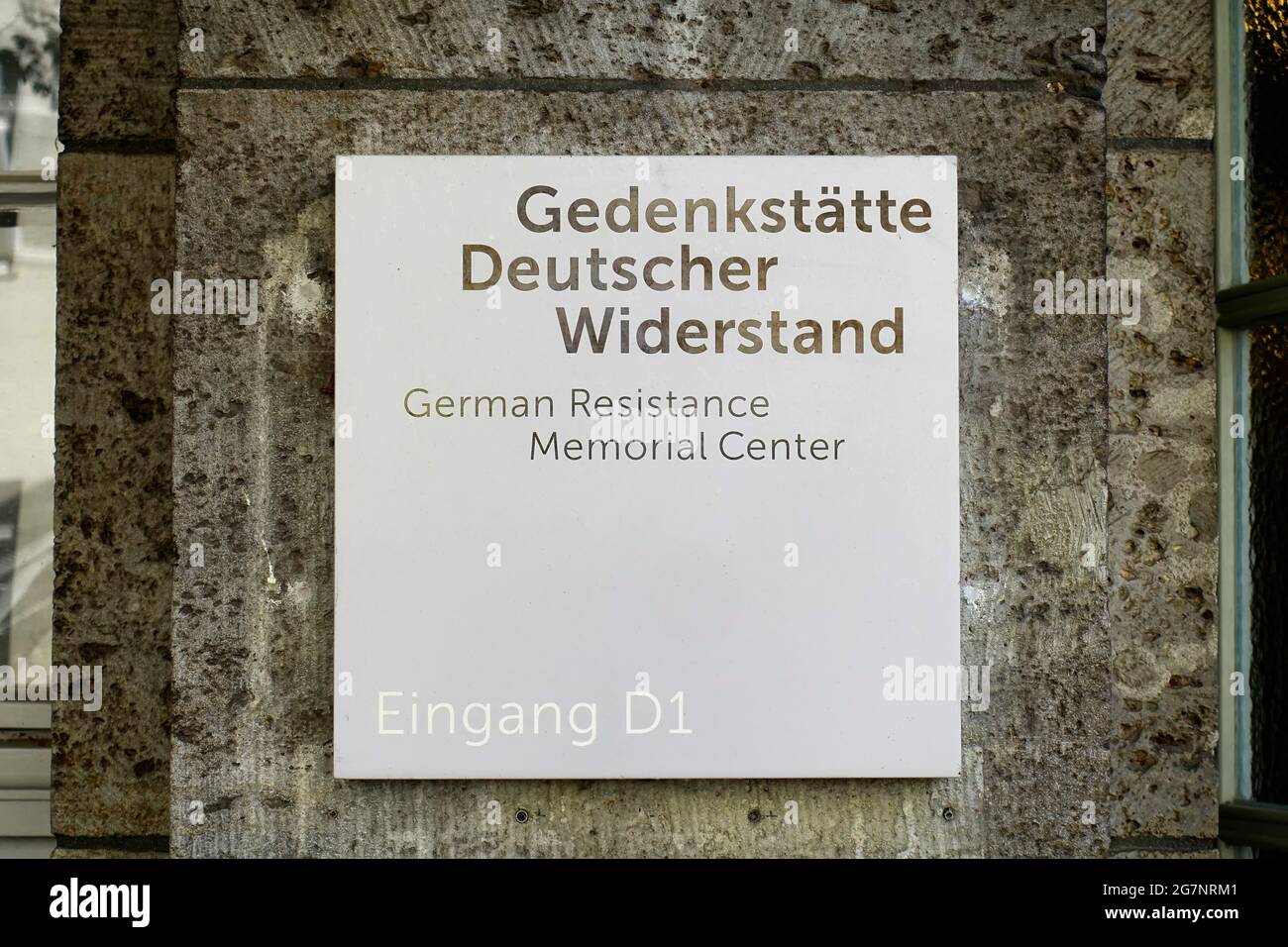 Memorial to the German Resistance, Bendlerblock, Berlin, Germany Stock Photo