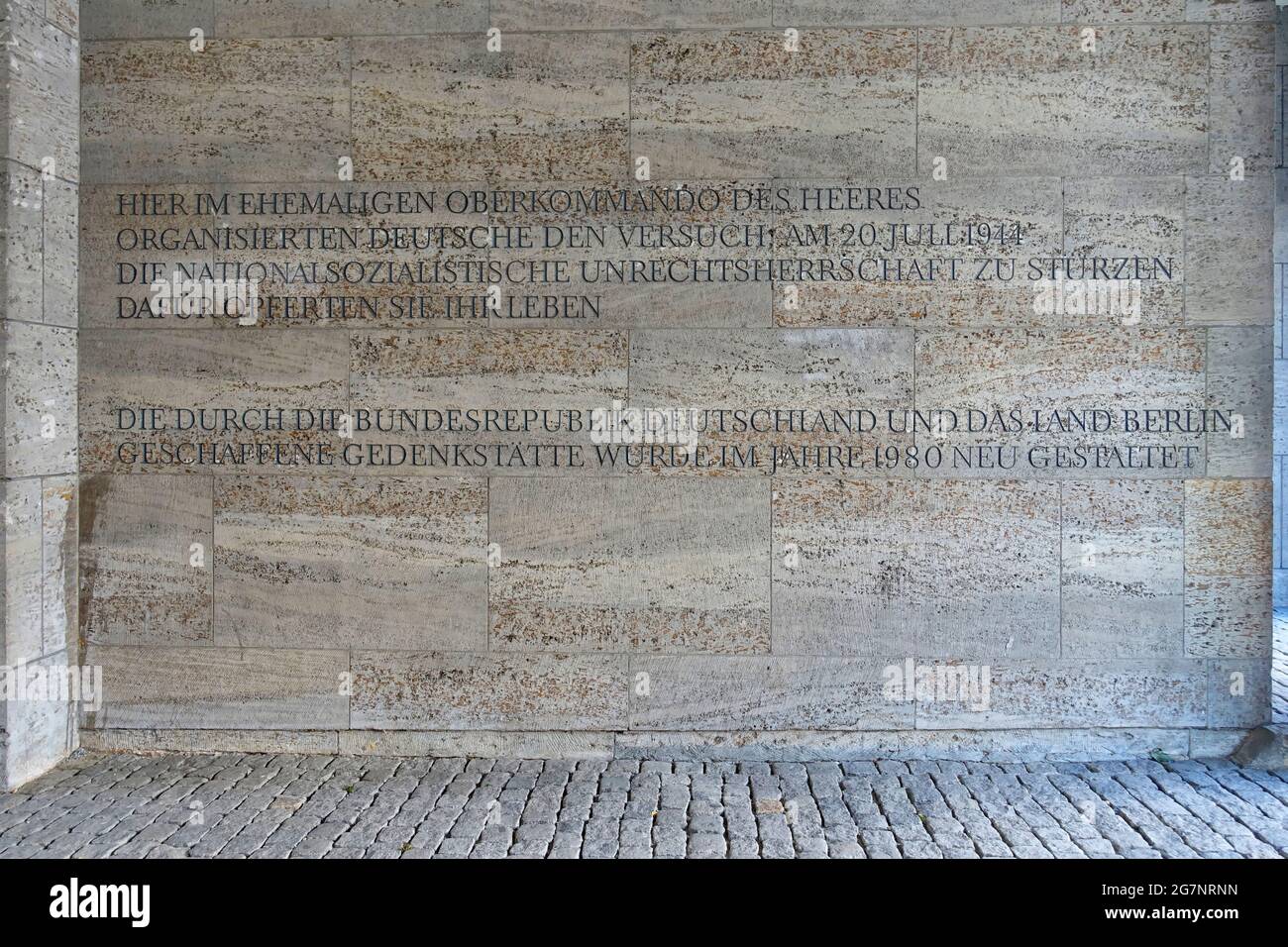 Memorial to the German Resistance, Bendlerblock, Berlin, Germany Stock Photo