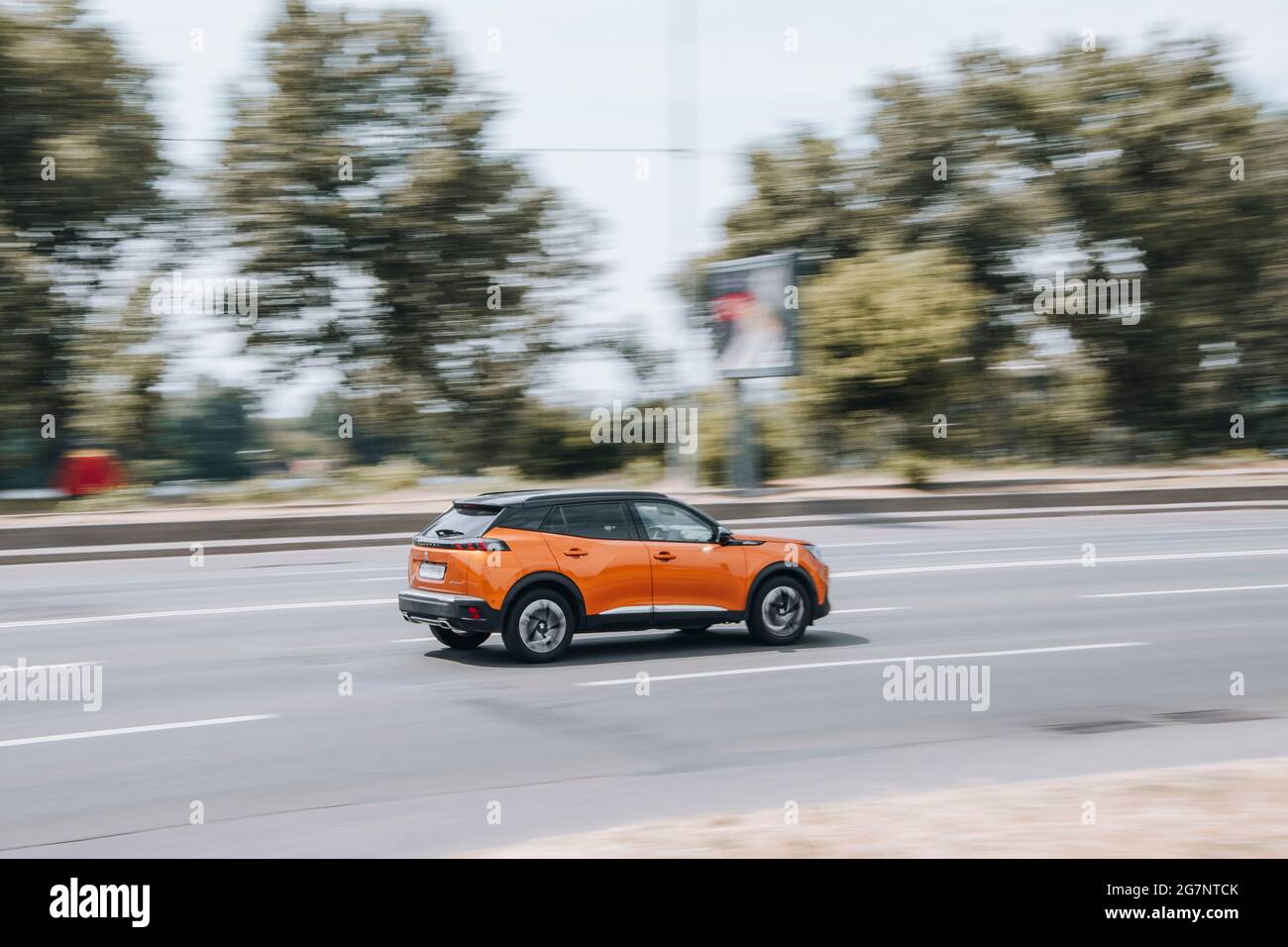 Ukraine, Kyiv - 2 June 2021: Black Peugeot 407 car moving on the street.  Editorial Stock Photo - Alamy