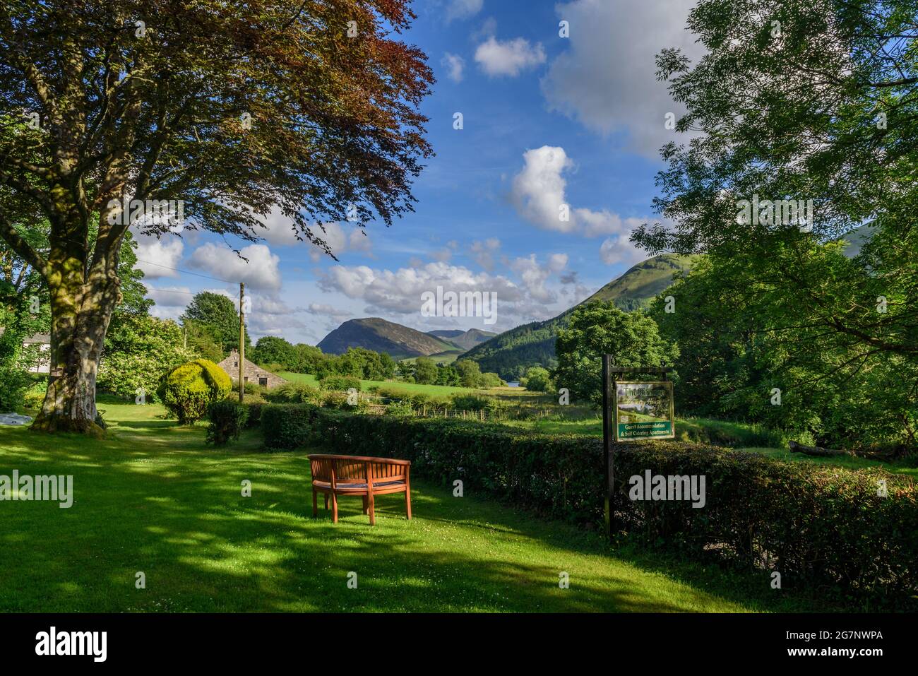 Rural Idyll Lowewater in the Western fells of Cumbria Stock Photo