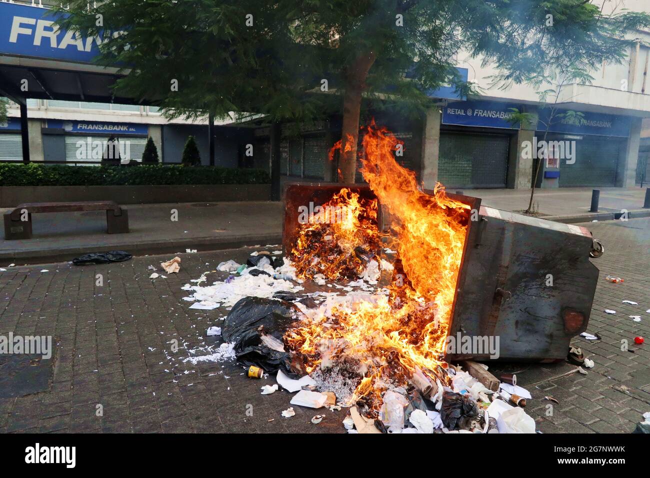 Garbage Riots Fiinancial High Resolution Stock Photography and Images - Alamy