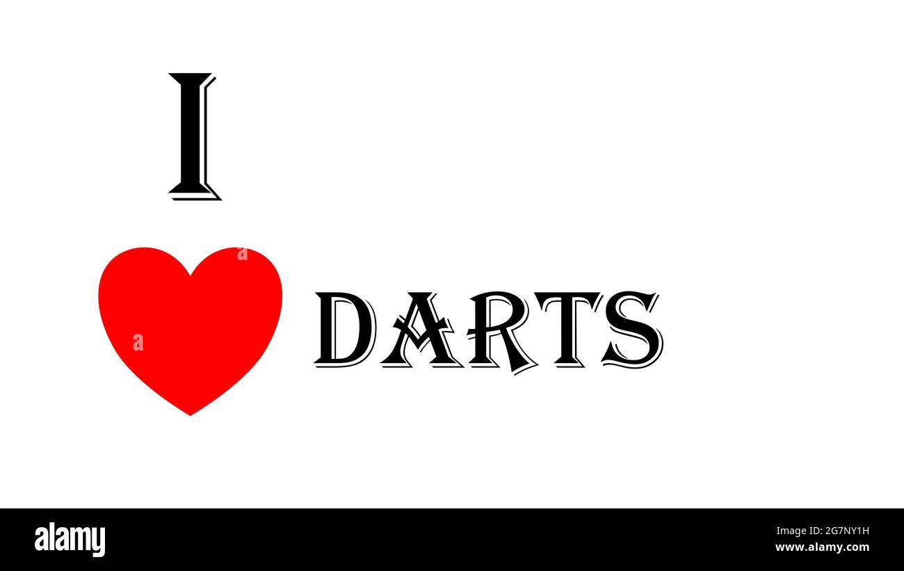 I love darts hi-res stock photography and images - Alamy