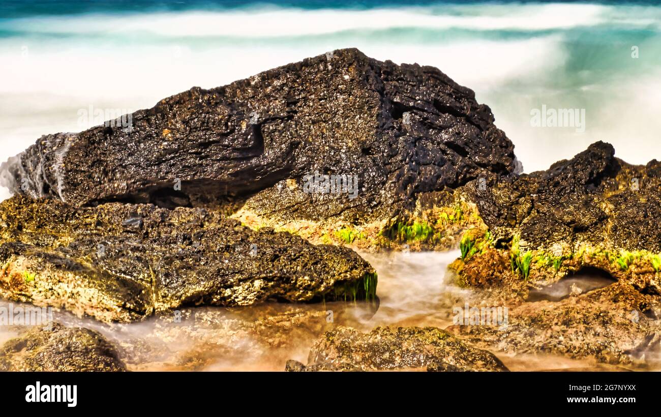 Rocks landscapes in coast hi-res stock photography and images - Alamy