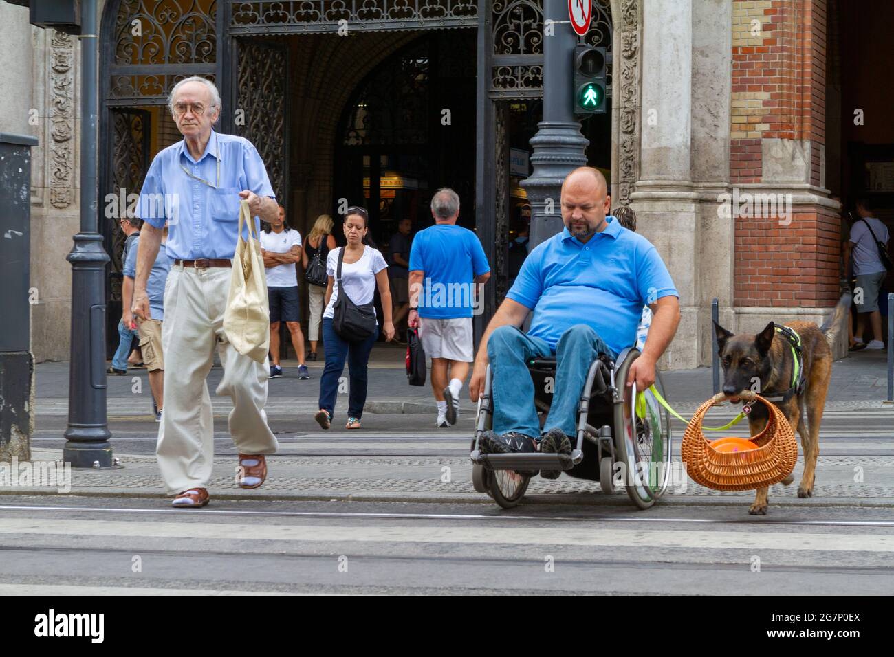 Daily life in a wheelchair Stock Photo Alamy