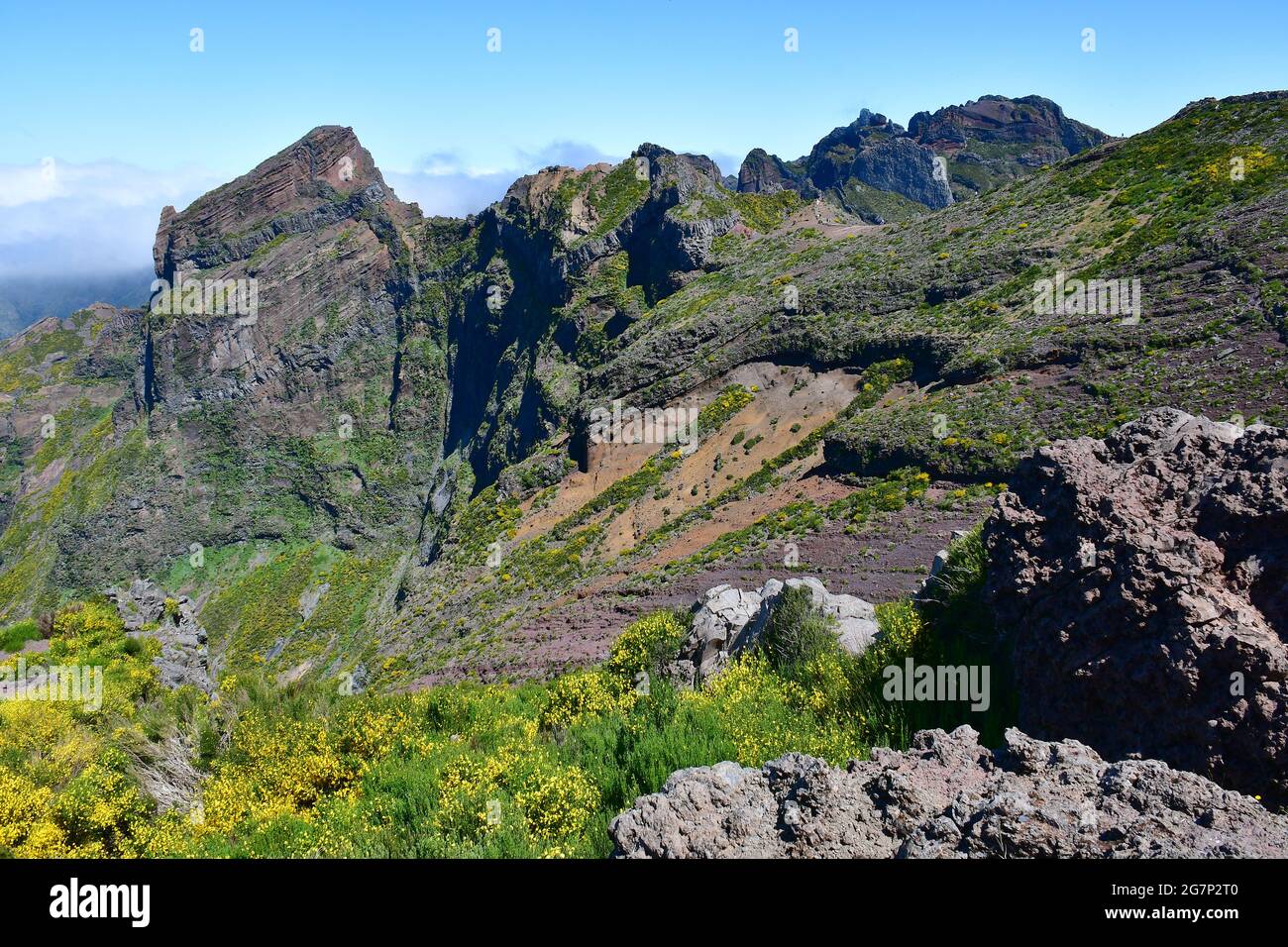 Pico do Arieiro, Pico do Areeiro, Madeira, Portugal, Europe Stock Photo