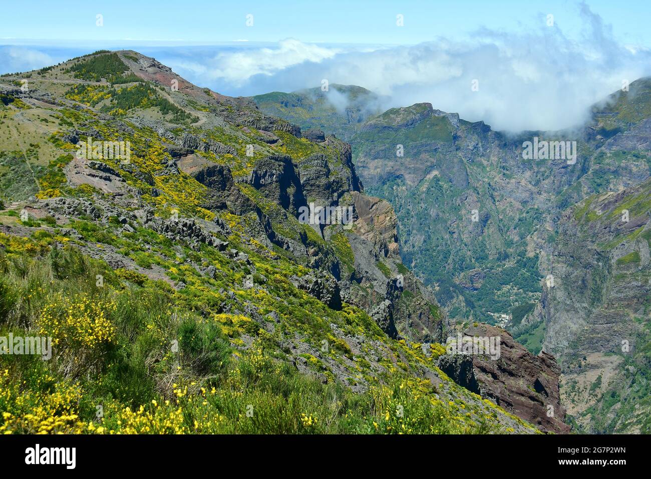 Pico do Arieiro, Pico do Areeiro, Madeira, Portugal, Europe Stock Photo