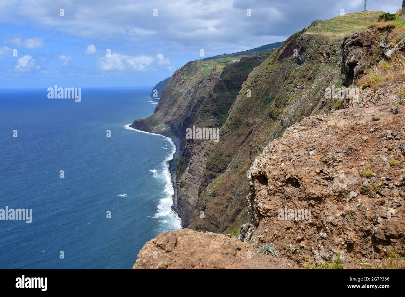 Coast, Ponta do Pargo, Madeira, Portugal, Europe Stock Photo