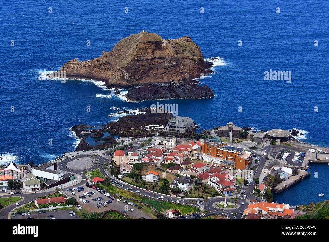 View of Porto Moniz, Madeira, Portugal, Europe Stock Photo