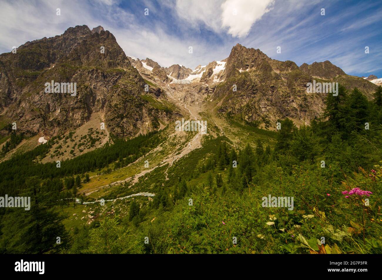 Landscape Valle D'Aosta Italy Stock Photo - Alamy