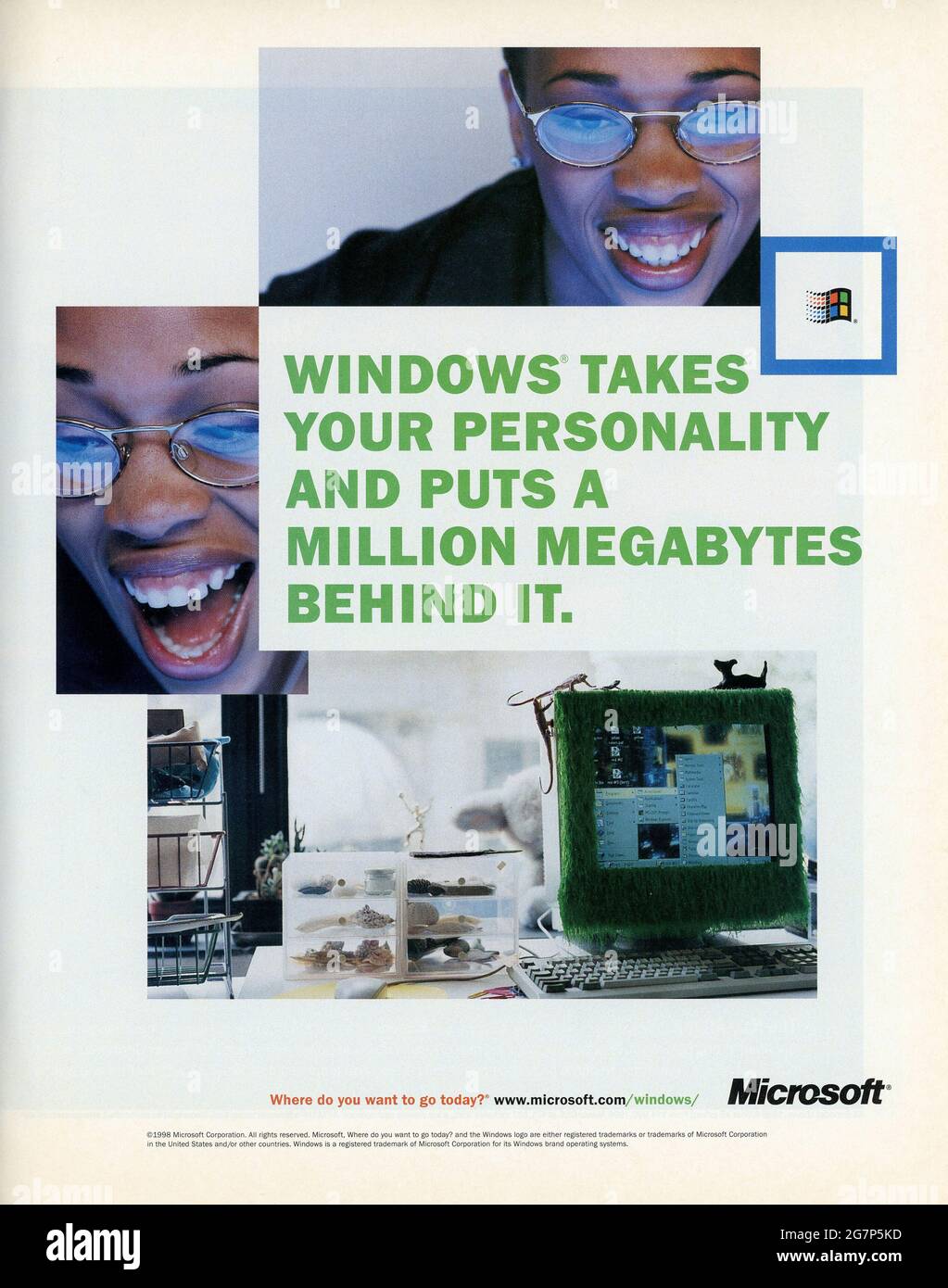 Full Page Advertisement from Life Magazine, May 1998 issue, USA Stock Photo