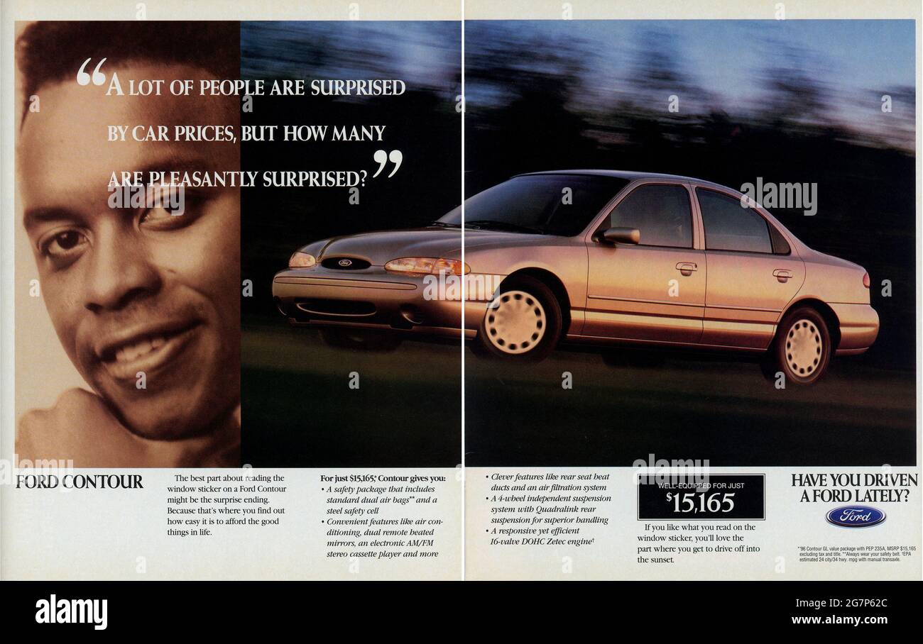 Full Page Advertisement from Life Magazine, January 1996 issue, USA Stock Photo