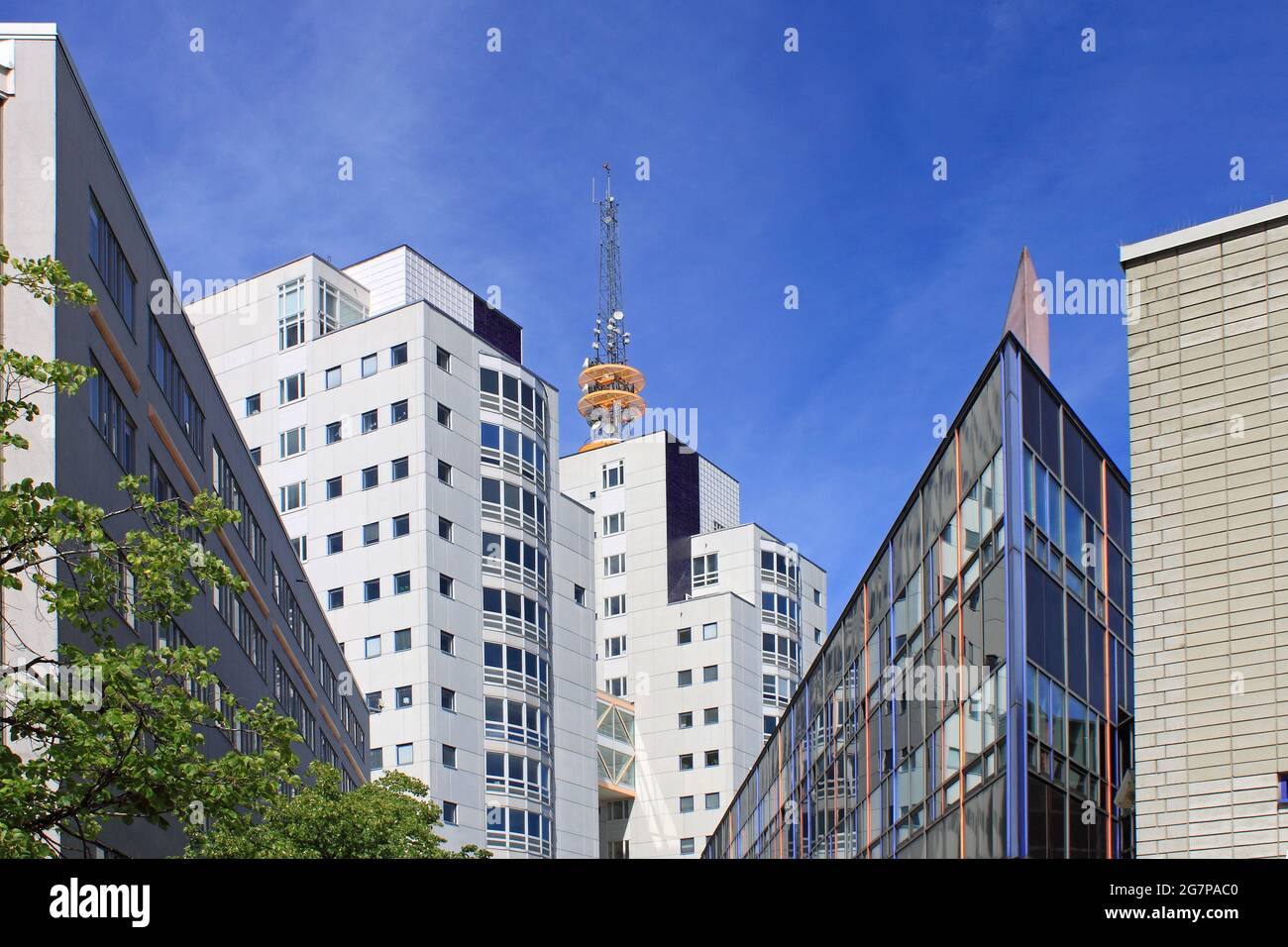 Modern style Architecture in Stockholm in Sweden. Stock Photo