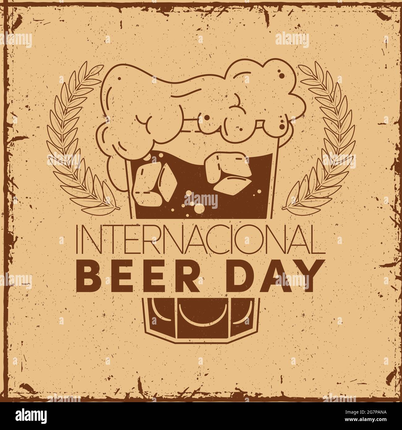 international beer day poster with glass Stock Vector Image & Art - Alamy