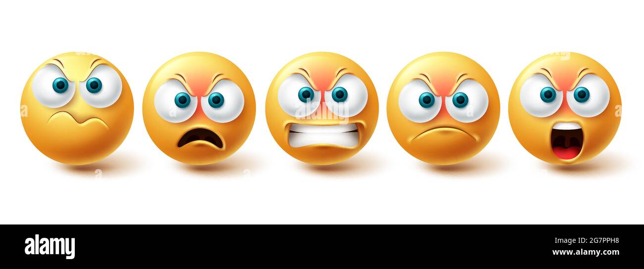 Clipart Cartoon of a Contempt Emoji Emoticon Face (Download Now) 