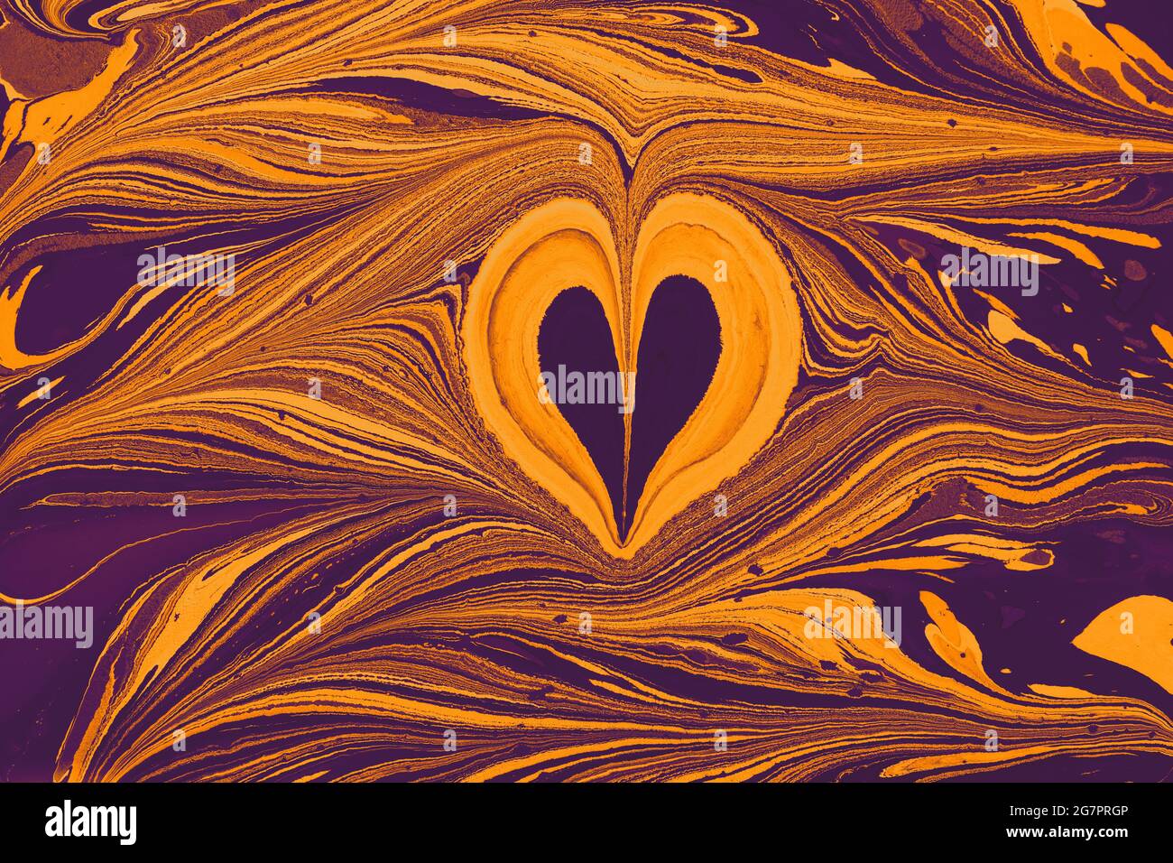 Abstract creative marbling heart-shaped pattern for fabric, design ...
