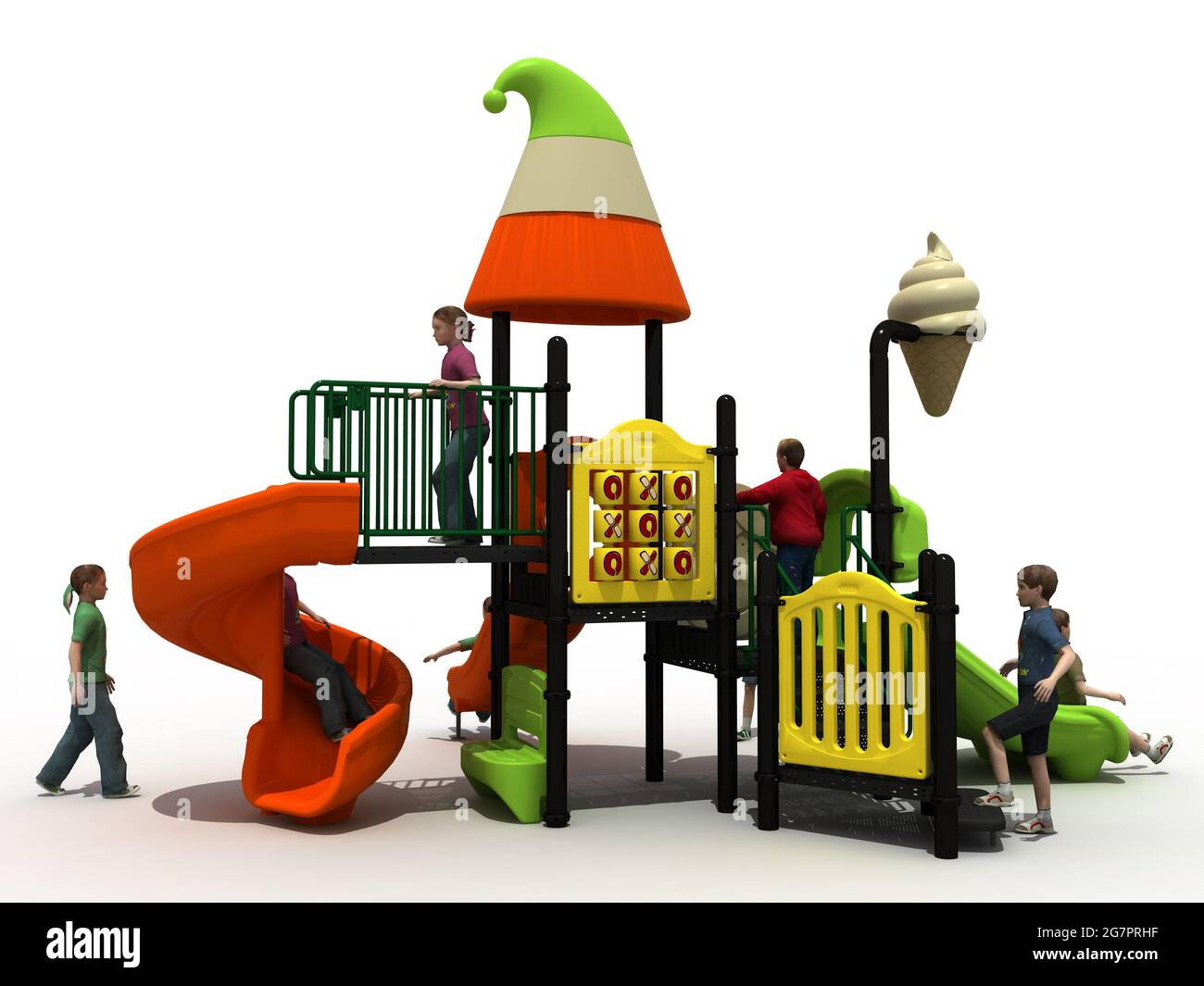 PARQUE DE JUEGOS PARA NIÑOS, PLAY PARK FOR CHILDREN – RENDER Stock Photo -  Alamy