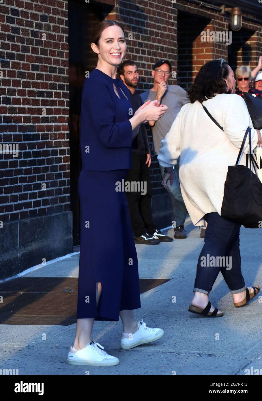 New York Ny Usa 15th July 21 Emily Blunt At The Late Show With Stephen Colbert Promoting Her New Disney Movie Jungle Cruise In New York City On July 15 21 Credit