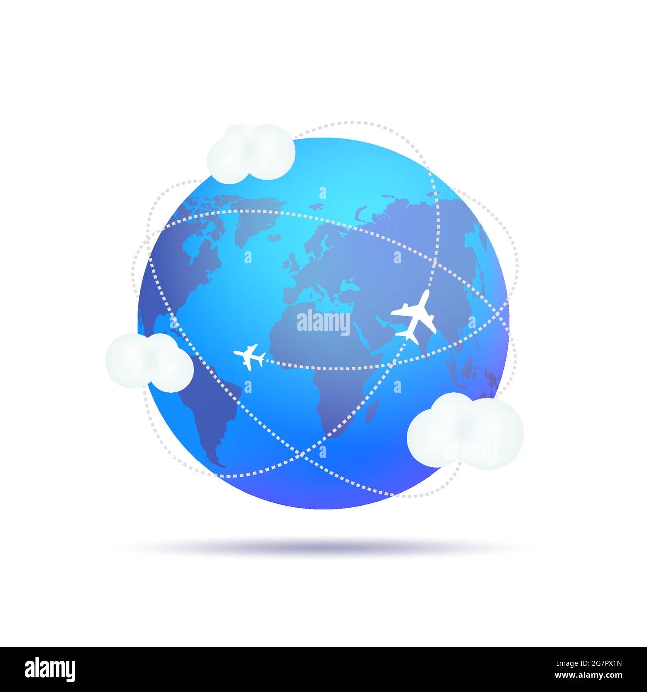 Atlas air cargo plane Stock Vector Images - Alamy