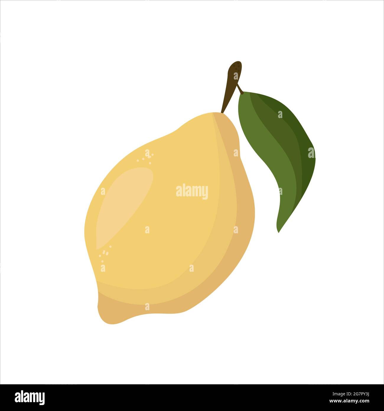 fruit lemon isolated on white background Stock Vector Image & Art - Alamy
