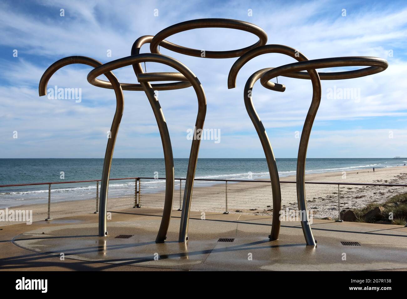 Showers design artistic swim swimming henley beach adelaide australia hires stock photography